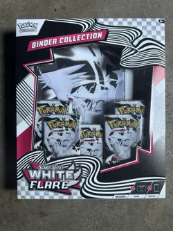 Pokemon White Flare Binder Collection [NEW] FREE SHIPPING - Image 1