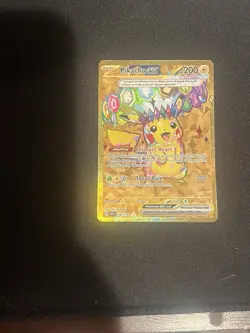 Pokemon TCG Pikachu EX Surging Sparks Holo Hyper Rare Gold 247/191 - Image 1
