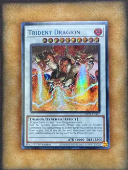 Yugioh Trident Dragion MP24-EN147 Secret Rare 1st Ed LP - Image 1