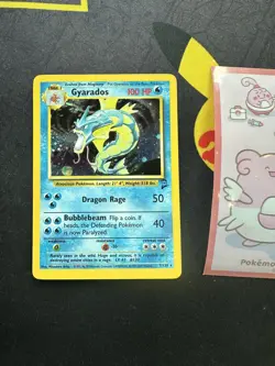 Pokemon Card Gyarados 7/130 Rare Holo Base Set 2 Unlimited 060💎LP💎 - Image 1