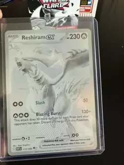 Pokemon TCG Reshiram EX White Flare English Holo Card 173/086 Ultra Rare - Image 1
