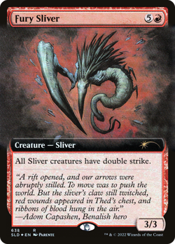 Fury Sliver (Secret Lair) FOIL PROMO NM Red Rare MAGIC GATHERING CARD ABUGames - Image 1