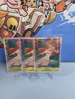 3- Nami SR OP08-106 English NM One Piece Game Card Two Legends - Image 1