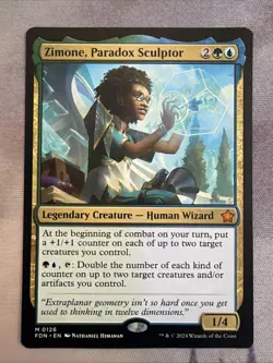 1x Zimone, Paradox Sculptor- NM- Foundations- Mtg Magic The Gathering Card - Image 1