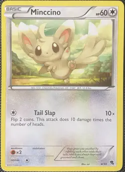 Minccino (#4) 4/30 BW Trainer Kit: Excadrill & Zoroark Regular - Pokemon Card - Image 1