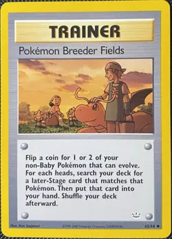 Pokemon Breeder Fields 62/64 Neo Revelation Regular - Pokemon Card - Image 1
