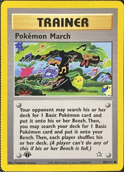 Pokemon March 102/111 Neo Genesis Regular 1st Edition - Pokemon Card - Image 1