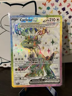 Pokemon Card Cyclizar EX 228/191 S&V Surging Sparks Holo Ultra Rare - Image 1