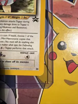 TOGEPI Pokemon Card - WOTC Promo - Black Star - #30 Vintage - Image 4
