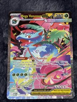Mega Venusaur EX SIR 177/132 Mega Evolution English Pokemon TCG Near Mint Card - Image 1