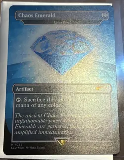 MTG: Secret Lair x Sonic the Hedgehog #7036 Chaos Emerald (Rainbow Foil) - Image 3