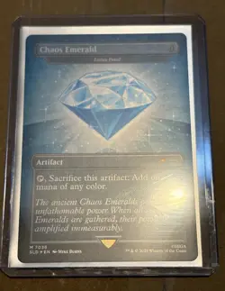 MTG: Secret Lair x Sonic the Hedgehog #7036 Chaos Emerald (Rainbow Foil) - Image 5