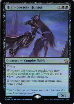 MTG High-Society Hunter (Prerelease) (61) | NM Foil | Foundations {FDN} - Image 2