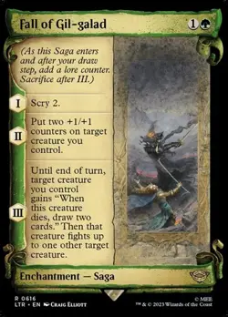 Fall of Gil-galad - Silver Foil Showcase LTR NM MTG - Image 1