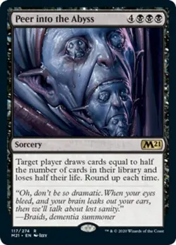 1x Peer into the Abyss Light Play MTG Magic - Kid Icarus - - Image 1
