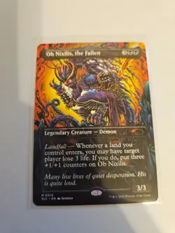 Ob Nixilis, the Fallen Borderless MTG Encyclopedia of Magic Nm/M - Image 1