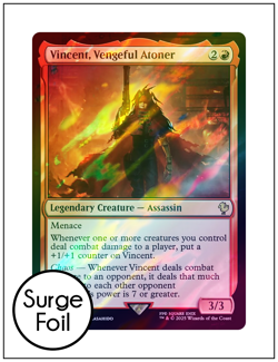 1x Vincent, Vengeful Atoner, Surge Foil, Final Fantasy, Magic MTG NM - Image 1