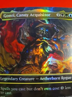 MTG *FOIL* Gonti, Canny Acquisitor (Borderless) - Thunder Junction - OTC Mythic - Image 2