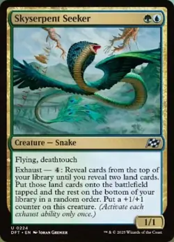 1x Skyserpent Seeker - Foil - Aetherdrift - Near Mint, English - MTG! - Image 1