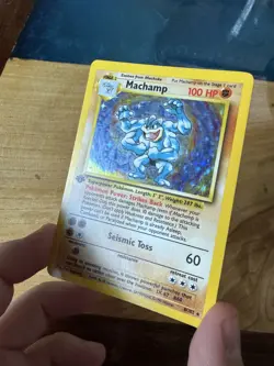 Pokemon TCG - Machamp - 8/102 - Holo - Rare - 1st Edition - Base Set LP - Image 3