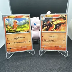 Pokemon 151 Charmander 004/165 And Charmeleon 005/165 NM - Image 1