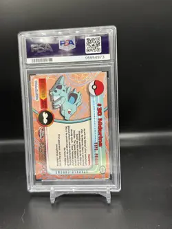 2000 Pokemon Topps Chrome Nidorina Sparkle PSA 10 #30 POP 15 GEM MINT SSP - Image 2