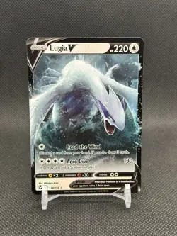 Pokemon Lugia V 138/195 Swsh12: Sword & Shield - Silver Tempest Holo NM+ - Image 1
