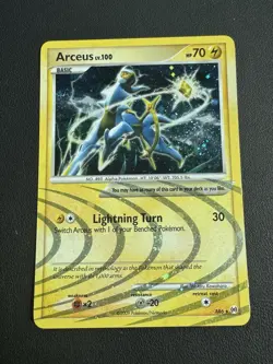 POKEMON TCG ARCEUS AR6 PLATINUM ARCEUS RARE HOLO!! - Image 1