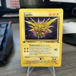 Pokemon 1999 Zapdos 30/62 Fossil First Edition Regular LP - Image 1