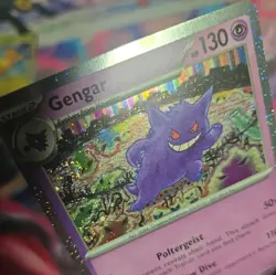 Pokemon Gengar 094/165 Sv: Scarlet & Violet 151 PROMO COSMO HOLO SWIRL NEAR MINT - Image 2