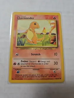 Charmander 46/102 Base Set Pokemon Tcg Condition Vintage - Image 1