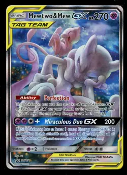 Pokemon Mewtwo & Mew GX Sun & Moon SM191 Power Partnership Tin Promo - Image 1
