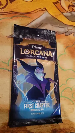 Disney Lorcana The First Chapter Japanese Sealed Booster Pack 1pack 6cards - Image 1