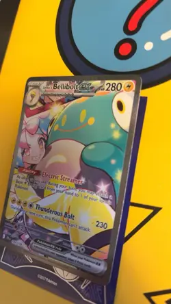 Iono's Bellibolt EX Sir 183/159 SV09 Holo Pokemon TCG Card Journey Together - Image 1