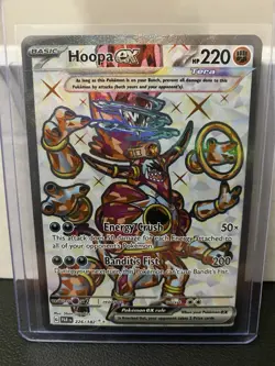 Pokemon TCG Hoopa EX Paradox Rift Ultra Rare Card 226/182 Near Mint Condition - Image 1