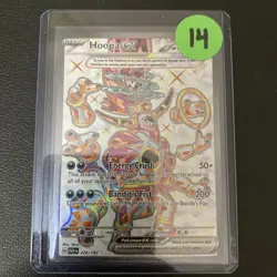 Pokemon TCG Hoopa EX Paradox Rift Ultra Rare Card 226/182 Near Mint Condition - Image 3
