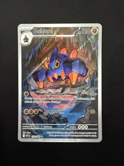 Pokemon TCG Boldore 128/086 2025 White Flare Illustration Rare Card - Image 1