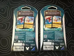 (2) Disney Lorcana TCG Azurite Sea Sleeved Booster Packs Trading Card Game - Image 2