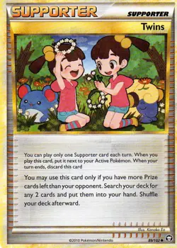 2010 POKEMON 4x TWINS 89/102 HS TRIUMPHANT Uncommon Trainer Regular Card NM/M - Image 1