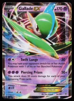 Gallade EX 34/108 Ultra Rare XY - Roaring Skies Pokemon Card - Image 1