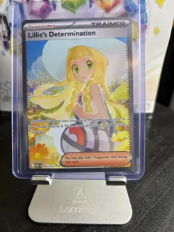 Lillie's Determination SIR Full Art Secret Rare Mega Evolution Pokemon Card - Image 1