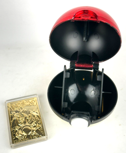 Pokemon Pokeball with 23K Gold Plated Charizard Card Burger King Premium 1999 - Image 3