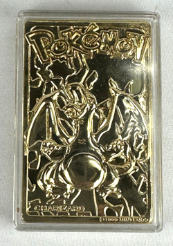 Pokemon Pokeball with 23K Gold Plated Charizard Card Burger King Premium 1999 - Image 4