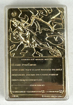 Pokemon Pokeball with 23K Gold Plated Charizard Card Burger King Premium 1999 - Image 5