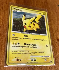JAPANESE POKEMON PROMO CARD - PIKACHU WORLD COLLECTION PORTUGUESE (HOLO) RARE - Image 1
