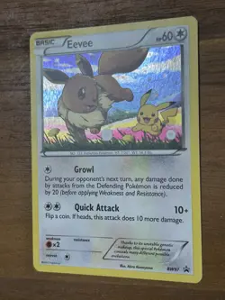Eevee - BW97 - Pokemon Black & White Promo Ultra Rare Holo Card LP - Image 5
