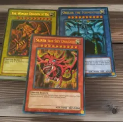 1996 Yu-Gi-Oh! Vintage Egyptian God Cards (Obelisk, Ra, Slifer) Limited Edition - Image 1