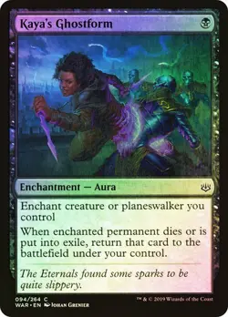War of the Spark MTG Foil Kaya's Ghostform Magic - Image 1