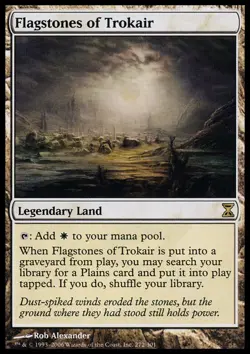 1x Flagstones of Trokair Moderate Play MTG Magic - Kid Icarus - - Image 1