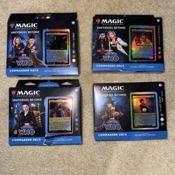 Magic The Gathering - (4) Doctor Who Commander Decks - Full Set - NEW - Image 1